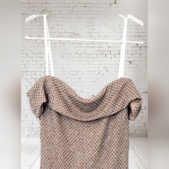 B. Smart Short Glitter Strapless Party Prom Dress Size 3 - Picture 3 of 5